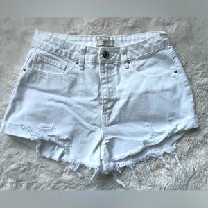 NWOT! Forever 21 White jean shorts